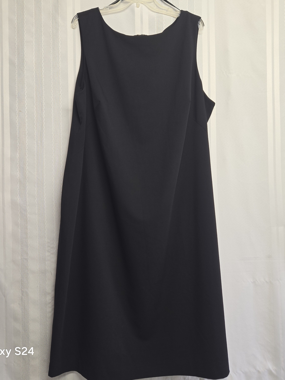 LIZ CLAIRBORN Classic Black Sleeveless A-Line PLUS SIZE 24W Dress